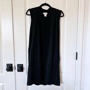 Adrienne Vittadini 100% Cashmere Women's Sleeveless Cardigan Vest